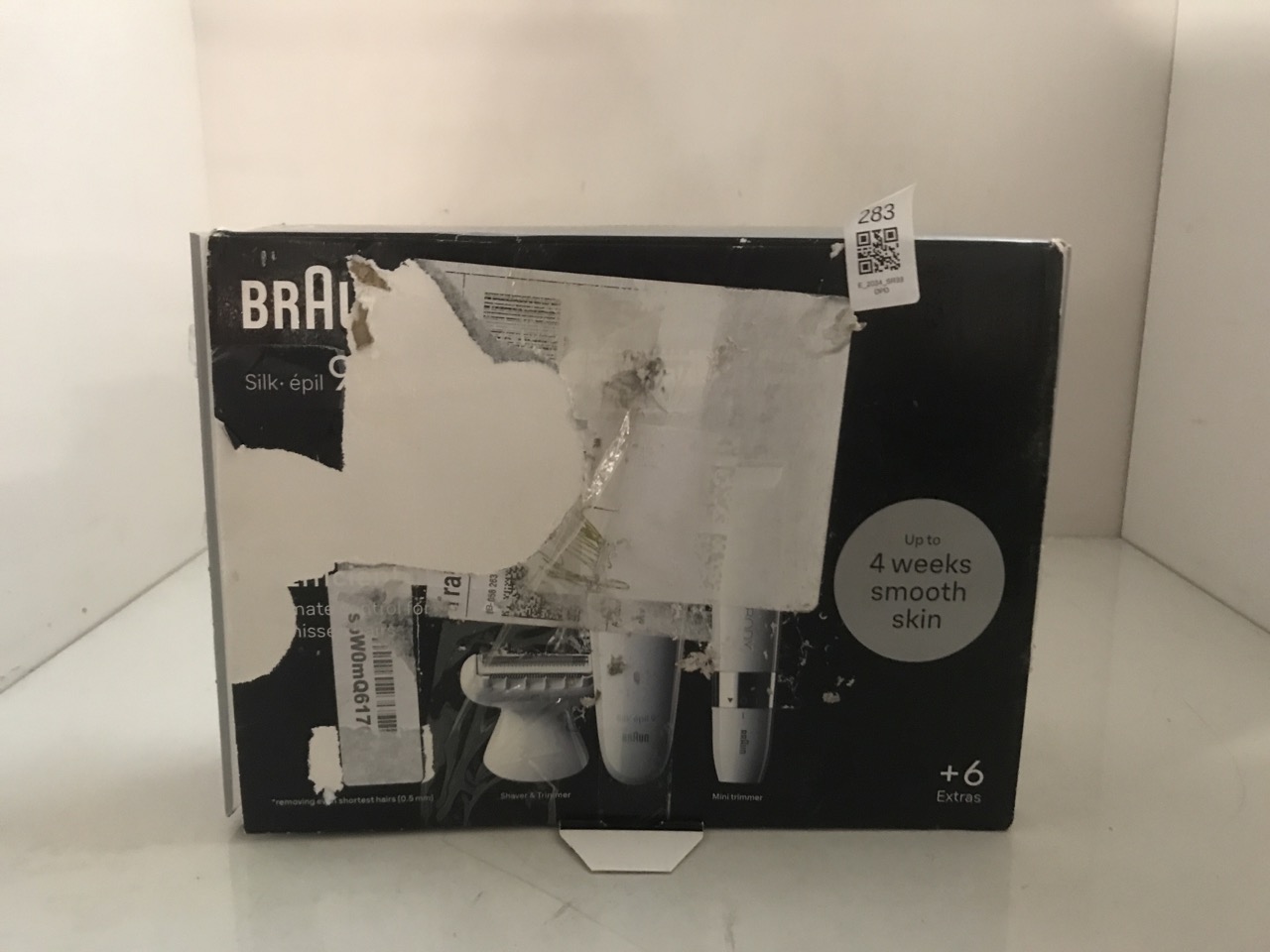 Lot 283  
            Edinburgh SR33 - Delivery Only 

                
BRAUN SILK-ÉPIL 9, EPILATOR WITH PIVOTING HEAD FOR EASY HAIR REMOVAL, WET & DRY, ...