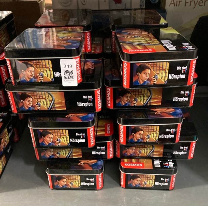 Lot 348  
            Edinburgh SR33 - Delivery Only 

                
20 X THE THREE INVESTIGATORS AUDIO SPY (THREE INVESTIGATORS).: LOCATION - RACK D