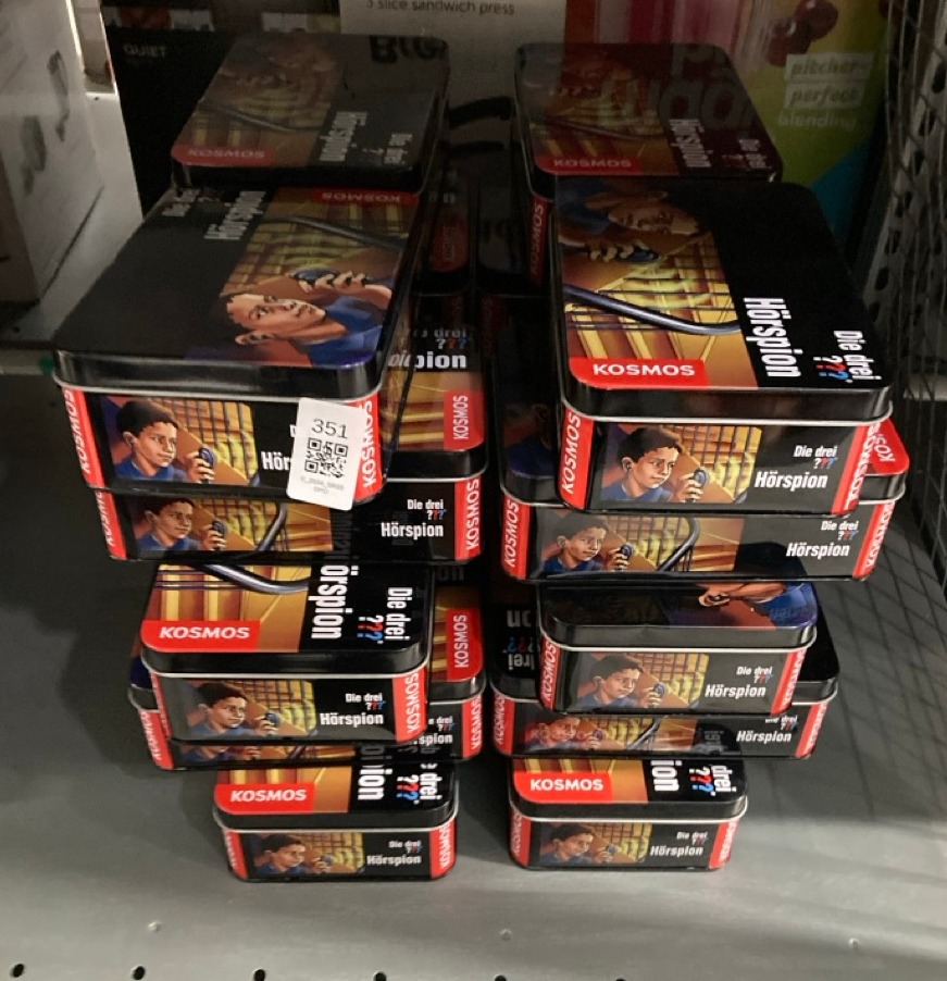 Lot 351  
            Edinburgh SR33 - Delivery Only 

                
20 X THE THREE INVESTIGATORS AUDIO SPY (THREE INVESTIGATORS).: LOCATION - RACK D