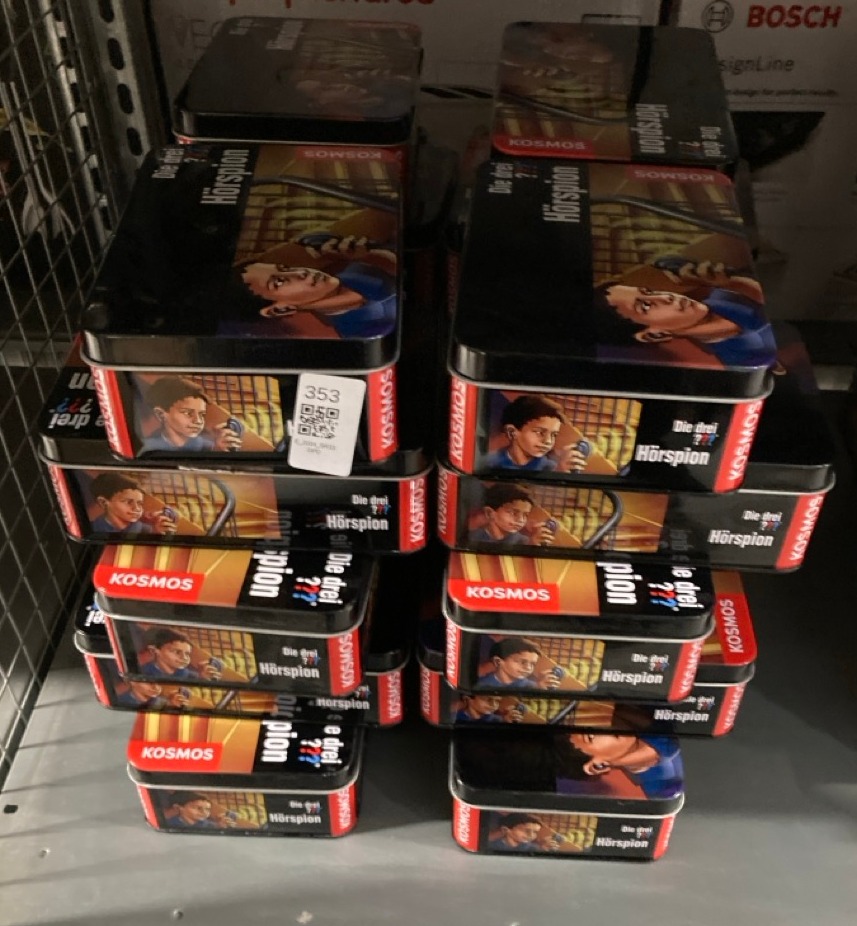 Lot 353  
            Edinburgh SR33 - Delivery Only 

                
20 X THE THREE INVESTIGATORS AUDIO SPY (THREE INVESTIGATORS).: LOCATION - RACK D