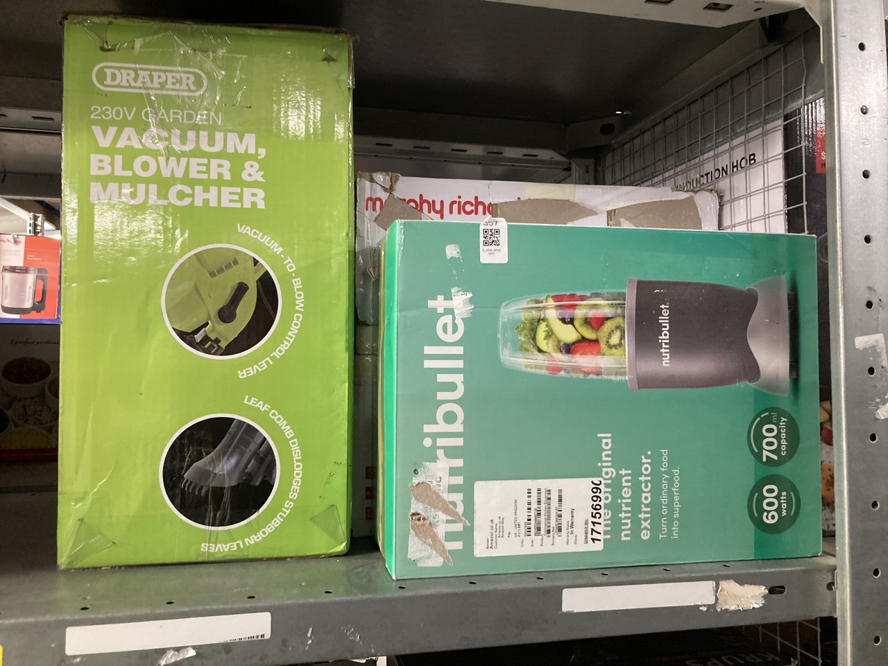 Lot 357  
            Edinburgh SR33 - Delivery Only 

                
QUANTITY OF KITCHEN & APPLIANCES ITEMS TO INCLUDE NUTRIBULLET BLENDER 600 SERIES ...