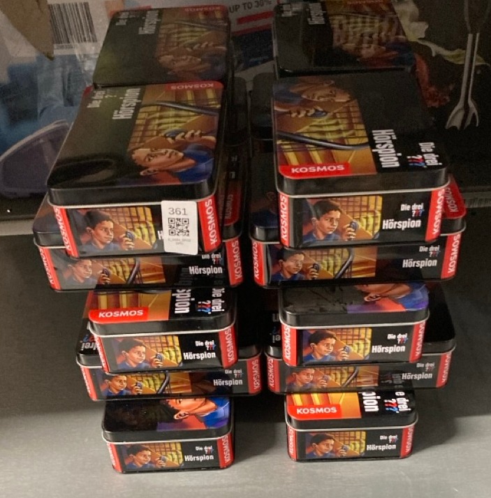 Lot 361  
            Edinburgh SR33 - Delivery Only 

                
20 X THE THREE INVESTIGATORS AUDIO SPY (THREE INVESTIGATORS).: LOCATION - RACK D