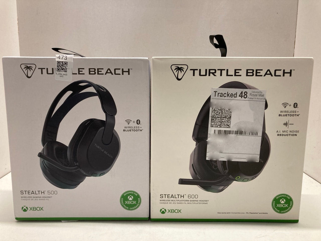 Lot 473  
            Edinburgh SR33 - Delivery Only 

                
TURTLE BEACH STEALTH 500 BLACK XBOX WIRELESS GAMING HEADSET FOR XBOX SERIES X/S, ...