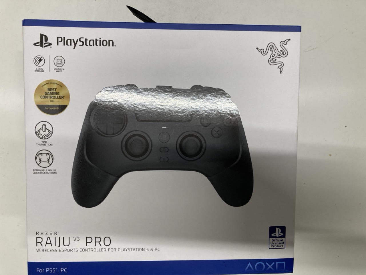 Lot 478  
            Edinburgh SR33 - Delivery Only 

                
RAZER RAIJU V3 PRO - WIRELESS E-SPORTS CONTROLLER FOR PLAYSTATION 5 & PC - 4 REMO...