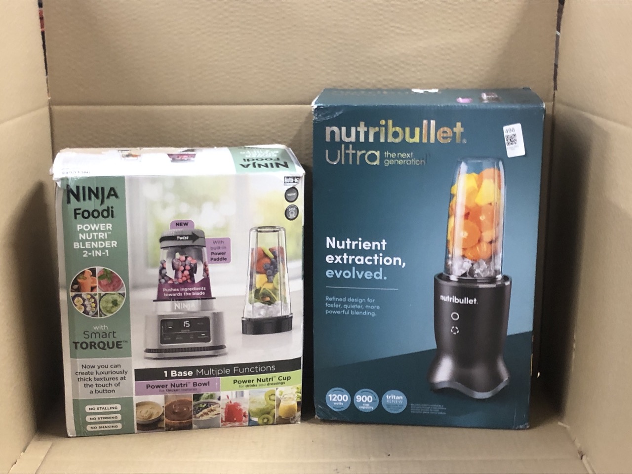 Lot 496  
            Edinburgh SR33 - Delivery Only 

                
NINJA FOODI POWER NUTRI BLENDER 2-IN-1 + NUTRIBULLET ULTRA THE NEXT GENERATION: L...