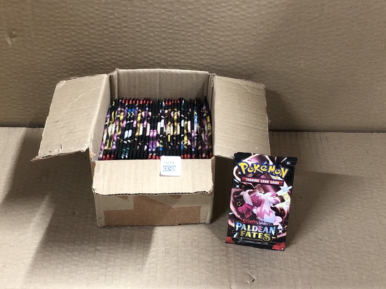 Lot 501  
            Edinburgh SR33 - Delivery Only 

                
QUANTITY OF POKEMON BOOSTER PACKS TO INCLUDE POKEMON SCARLET & VIOLET PALDEAN FAT...