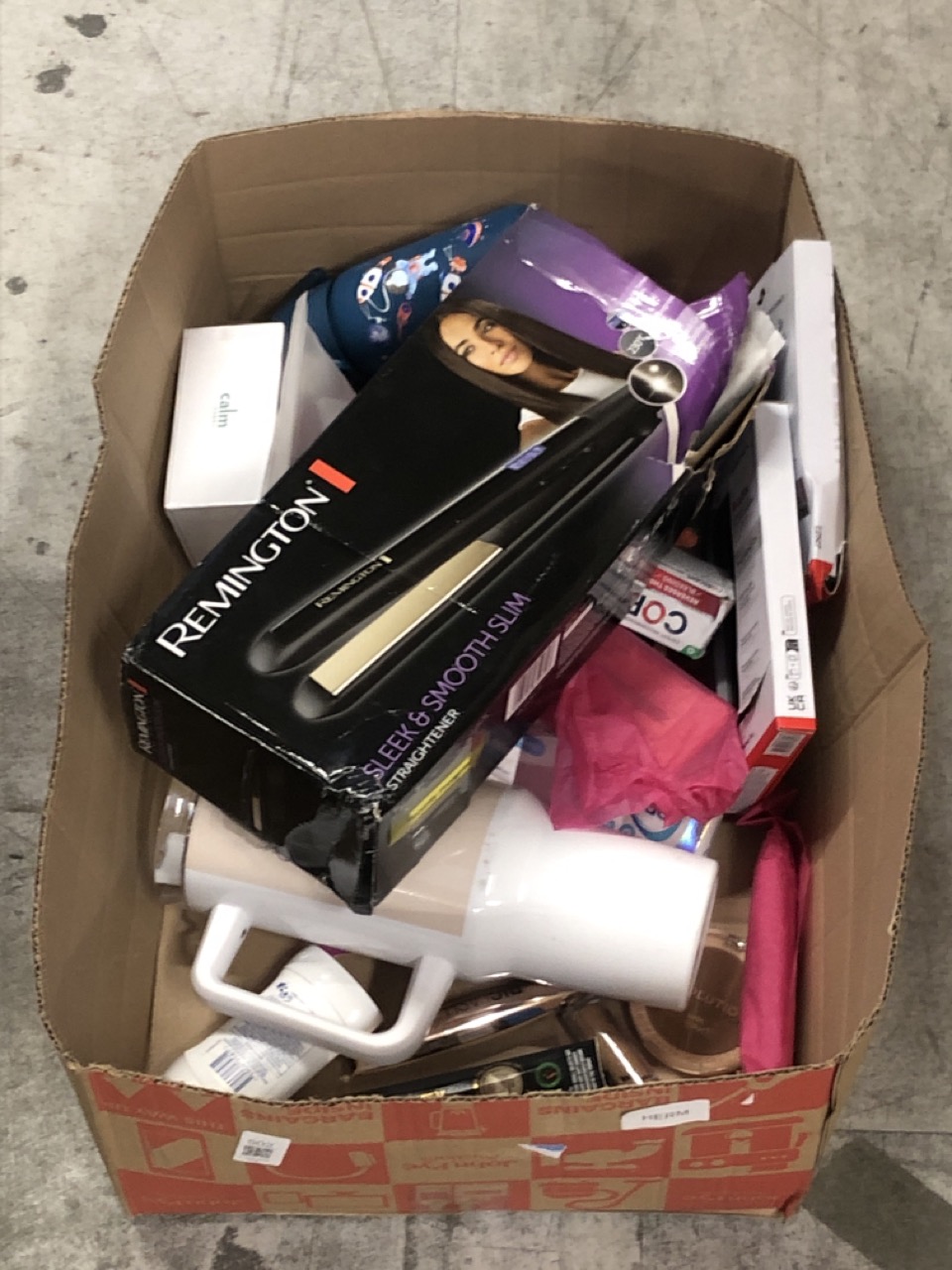 Lot 502  
            Edinburgh SR33 - Delivery Only 

                
QUANTITY OF GENERAL GOODS TO INCLUDE REMINGTON SLEEK & SMOOTH SLIM STRAIGHTENER: ...