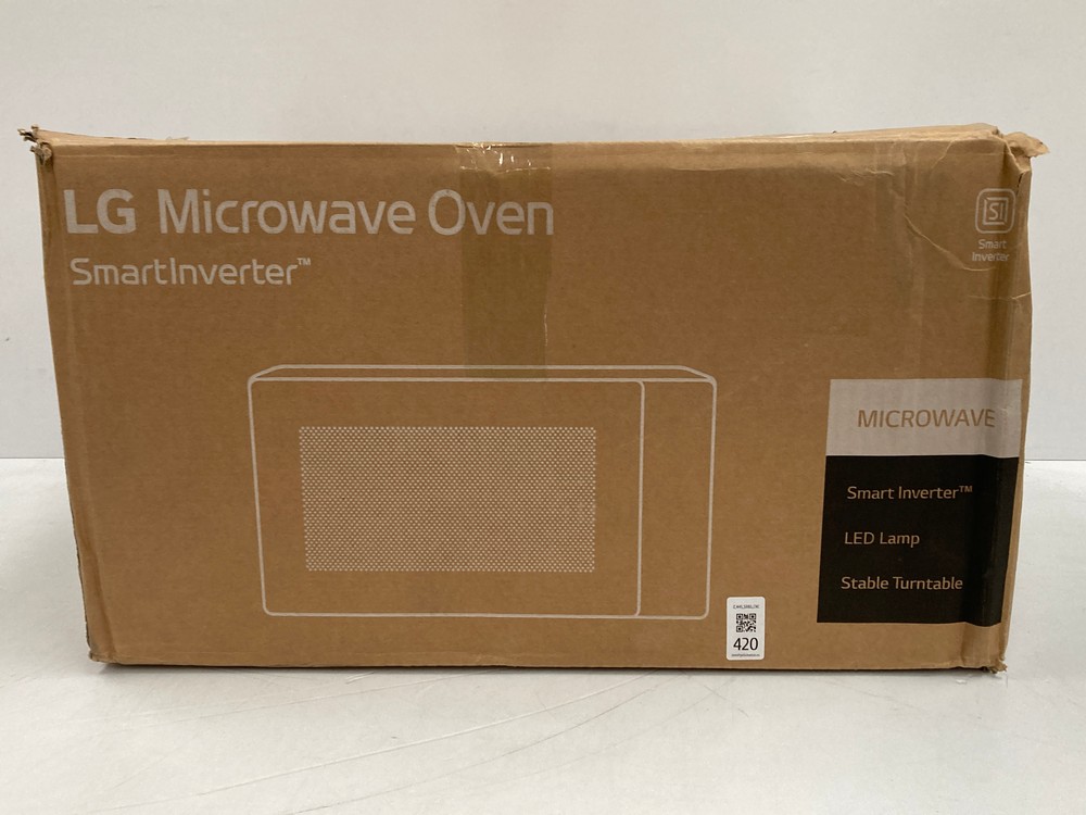 LG MH6535GIB - MICROWAVE WITH GRILL, 1000 W, SMART INVERTER, DIGITAL DISPLAY, TRANSPARENT BLACK, 1000 W, 25 L, (RRP 106.25€) (INCOMPLETE) .