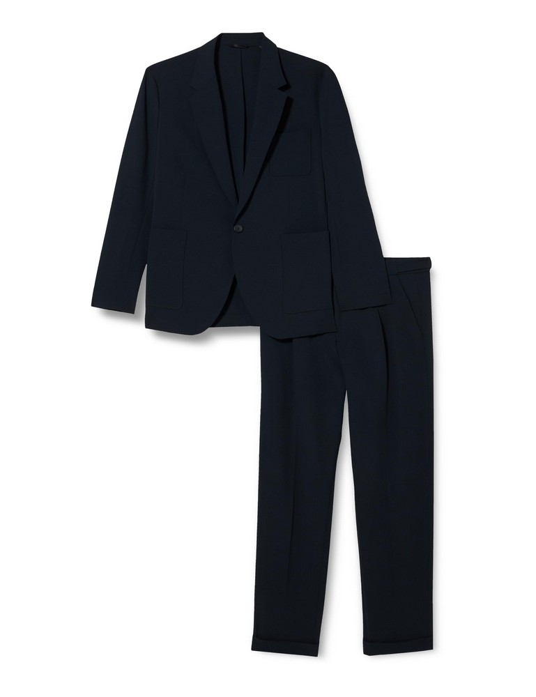 HUGO BOSS DARK BLUE SUIT SIZE 46 - LOCATION 49A.