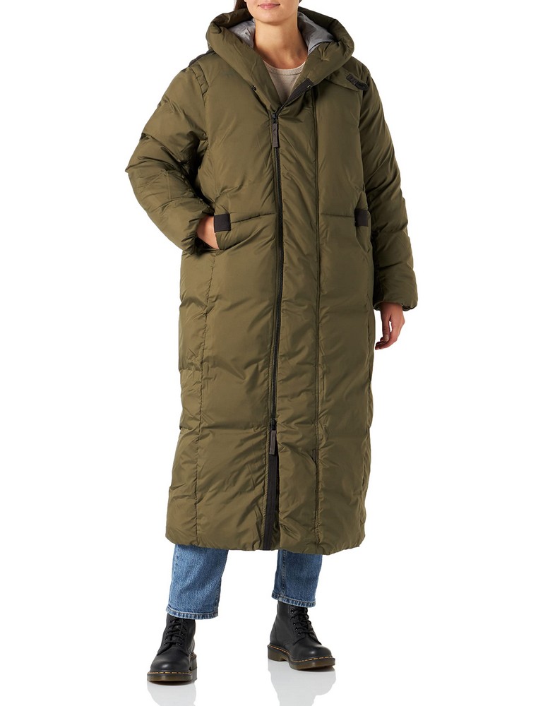 G-STAR WOMEN'S G-WHISTLER PADDED EXTRA LONG PARKA, GREEN, SIZE L (RRP 300€) - LOCATION 16B.