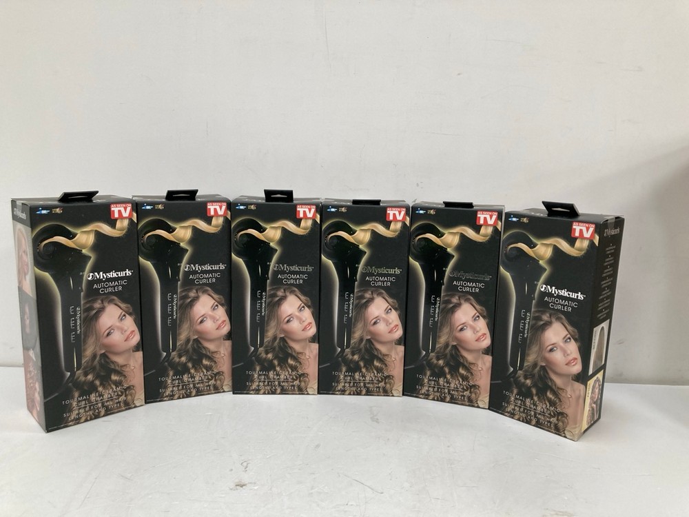 6 X MYSTICURLS AUTOMATIC CURLING IRON - LOCATION 37C