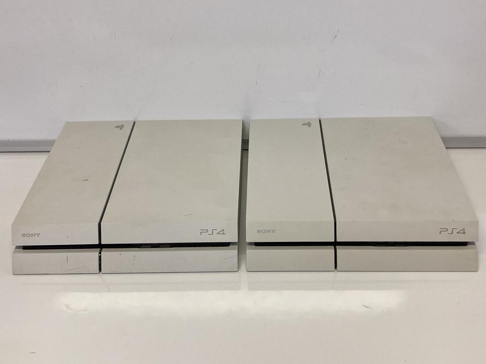 Lot 108  
            Birmingham Premium - Parcel Delivery Only 

                
PS4 SLIM 2 X (ORIGINAL RRP - £486) IN WHITE. (UNIT ONLY) [JPTB7662]