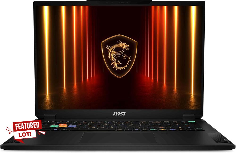 Lot 1  
            Birmingham Premium - Parcel Delivery Only 

                
MSI STEALTH A18 AI+ 2TB LAPTOP (ORIGINAL RRP - £2900) IN BLACK: MODEL NO A3XWHG (...