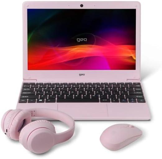 Lot 48  
            Birmingham Premium - Parcel Delivery Only 

                
GEO GEOBOOK 11 BUNDLE 128GB LAPTOP (ORIGINAL RRP - £229) IN PINK. (CHARGING CABLE...
