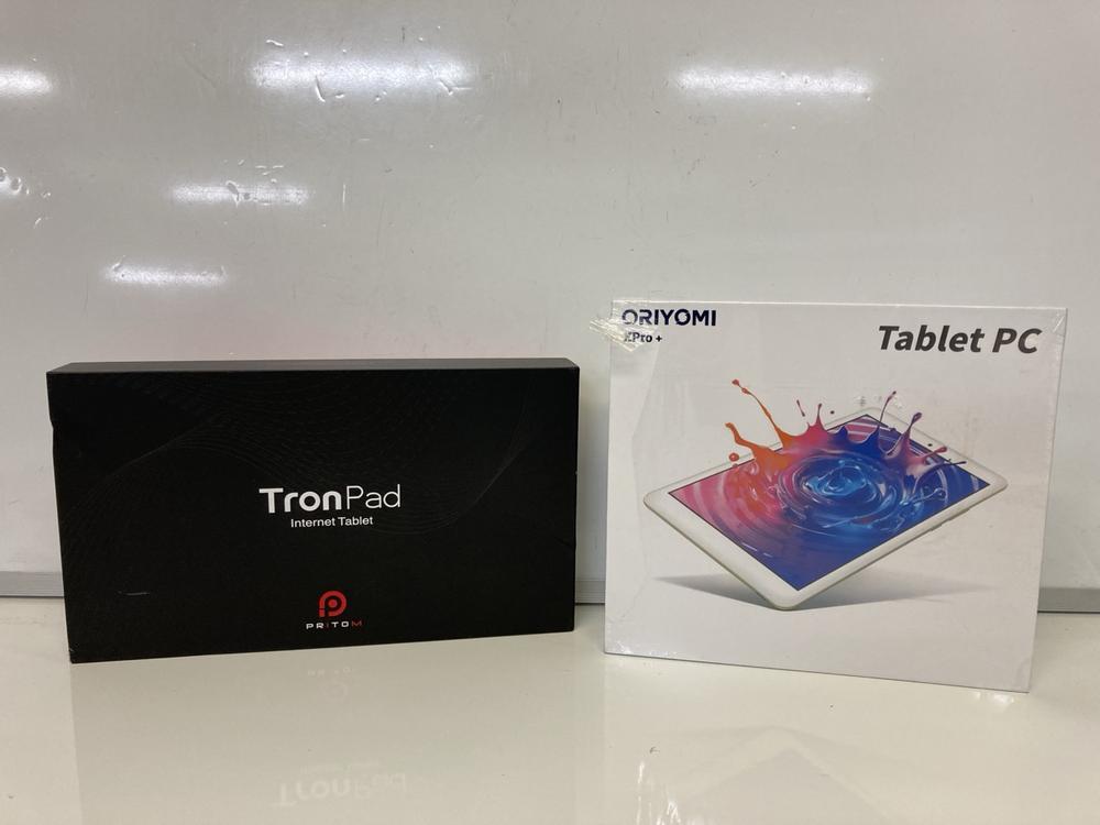 Lot 80  
            Birmingham Premium - Parcel Delivery Only 

                
TRONPAD INTERNET TABLET 3GB AND 64GB ROM AND ORIYOMI XPRO + 6GB +128GB TABLET WIT...