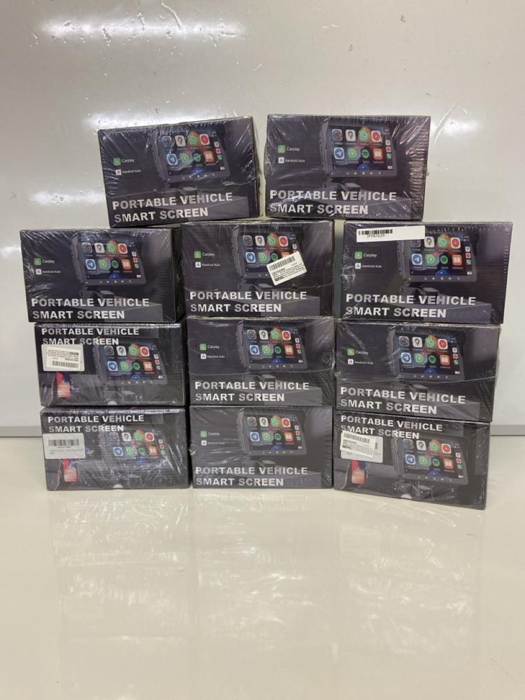Lot 93  
            Birmingham Premium - Parcel Delivery Only 

                
10X MSMV 7" PORTABLE VEHICLE SMART SCREEN (ORIGINAL RRP - £370). (ALL ACCESSORIES...
