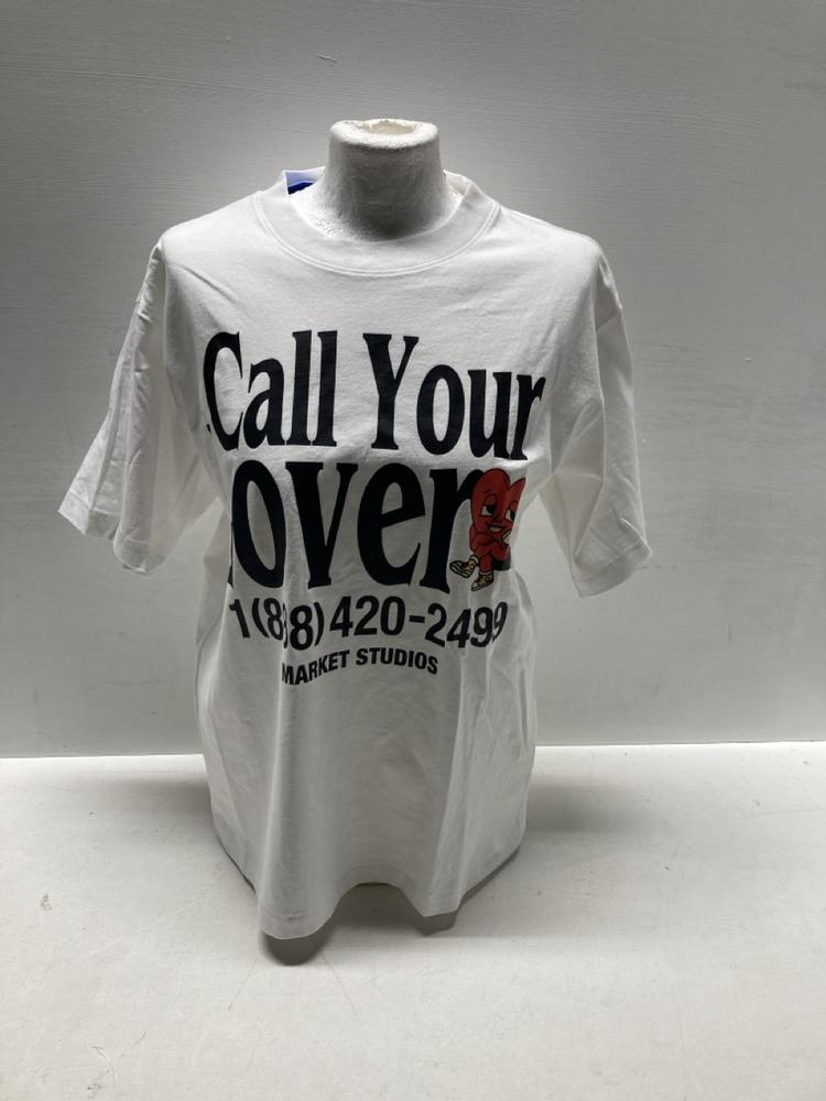 Lot 310  
            Birmingham Premium - Parcel Delivery Only 

                
3X MARKET CALL MY LOVER T-SHIRT (SIZE S) TOTAL ORIGINAL RRP £130
