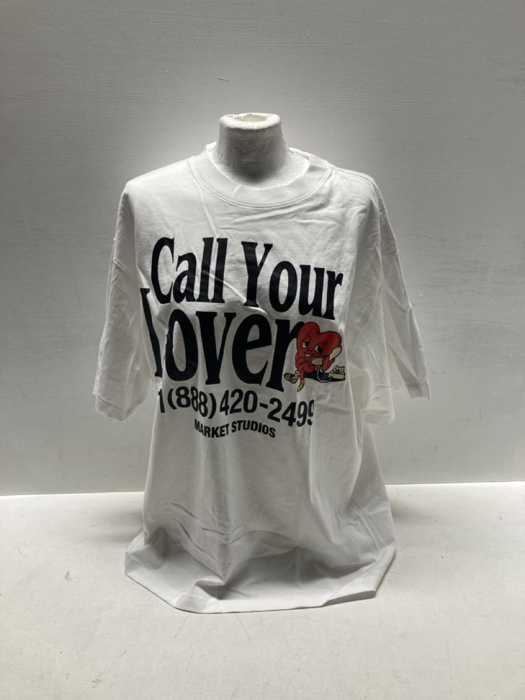 Lot 317  
            Birmingham Premium - Parcel Delivery Only 

                
3X MARKET CLOTHES TO INCLUDE CALL MY LOVER T-SHIRT (SIZE L) TOTAL ORIGINAL RRP £130