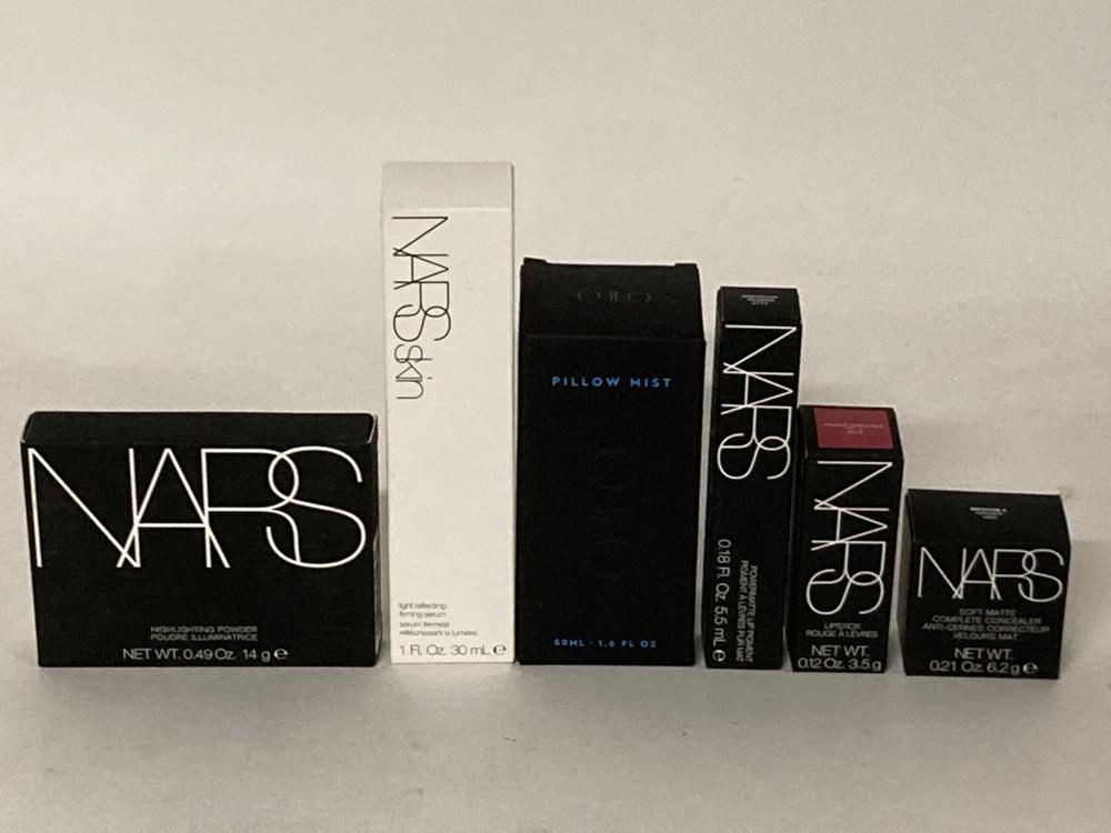 Lot 34  
            Birmingham Premium - Parcel Delivery Only 

                
6 X NARS BEAUTY ITEMS TO INCLUDE NARS SOFT MATTE COMPLETE CONCEALER TOTAL ORIGINA...