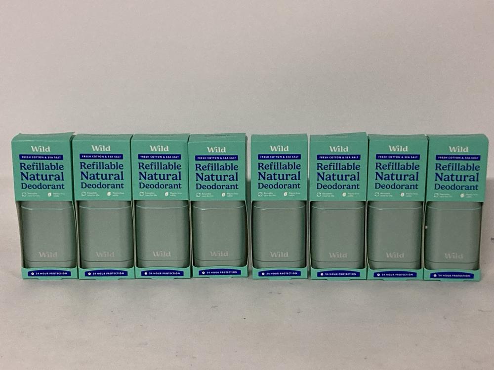 Lot 44  
            Birmingham Premium - Parcel Delivery Only 

                
11 X ITEMS TO INCLUDE WILD NATURAL DEODORANT REFIL TOTAL ORIGINAL RRP £312