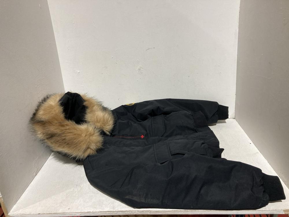 Lot 104  
            Birmingham SR108 - Parcel Delivery Only 

                
ZAVETTI CANADA BLACK WINTER COAT WITH FLUFF HOOD SIZE L ORIGINAL RRP £124