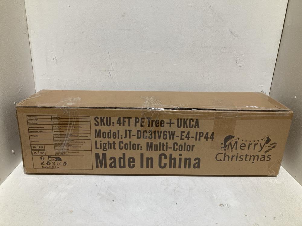 Lot 1065  
            Birmingham SR108 - Parcel Delivery Only 

                
SKU 4FT CHRISTMAS TREE MODEL JT-DC31V6W-E4-IP44