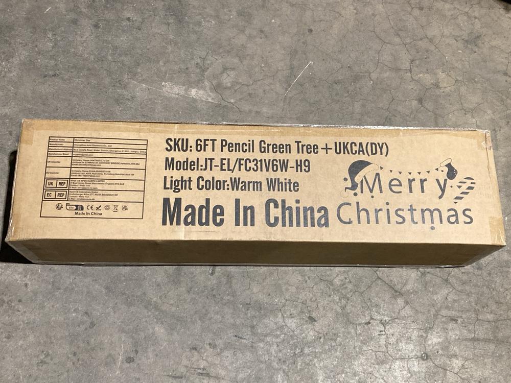 Lot 1067  
            Birmingham SR108 - Parcel Delivery Only 

                
SKU 6FT CHRISTMAS TREE MODEL JT-EL/FC31V6W-H9
