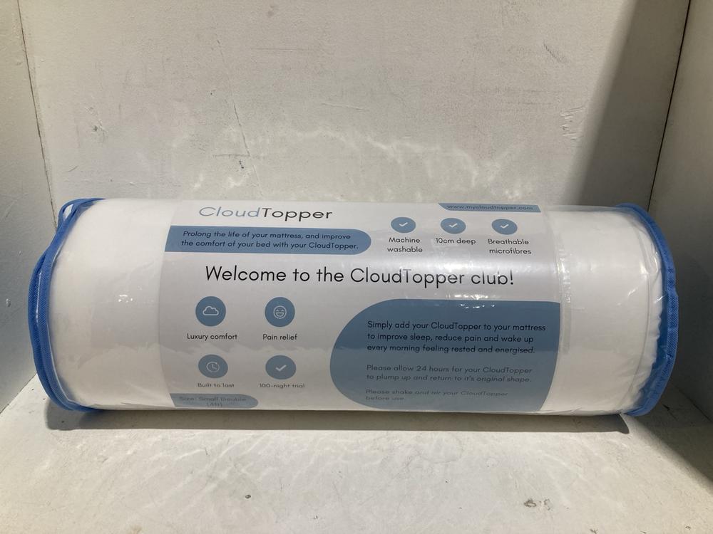 Lot 1072  
            Birmingham SR108 - Parcel Delivery Only 

                
COUD TOPPER MATTRESS TOPPER SMALL DOUBLE
