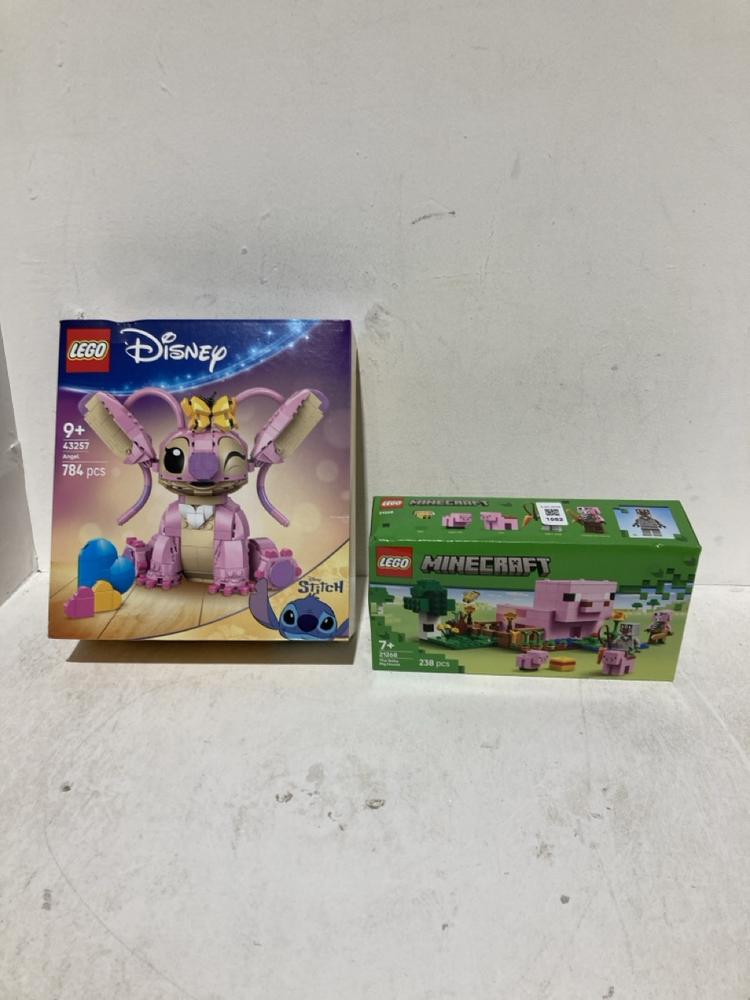 Lot 1082  
            Birmingham SR108 - Parcel Delivery Only 

                
2 X LEGO TO INCLUDE DISNEY ANGEL