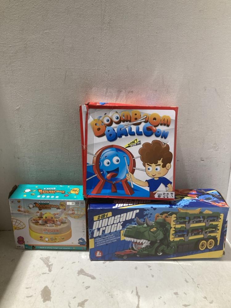 Lot 1109  
            Birmingham SR108 - Parcel Delivery Only 

                
5 X ITEMS TO INCLUDE 2 IN 1 DINOSAUR TRUCK