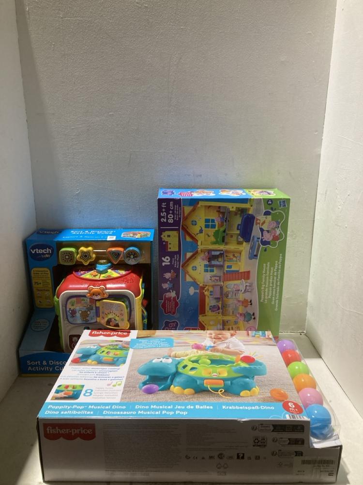 Lot 1115  
            Birmingham SR108 - Parcel Delivery Only 

                
3 X ITEMS TO INCLUDE PEPPA PIG TOY HOUSE