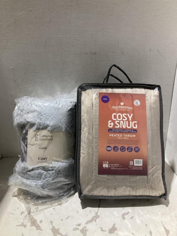 Lot 1124  
            Birmingham SR108 - Parcel Delivery Only 

                
2 X ITEMS TO INCLUDE SLUMBERDOWN COSY&SNUG HEATED THROW