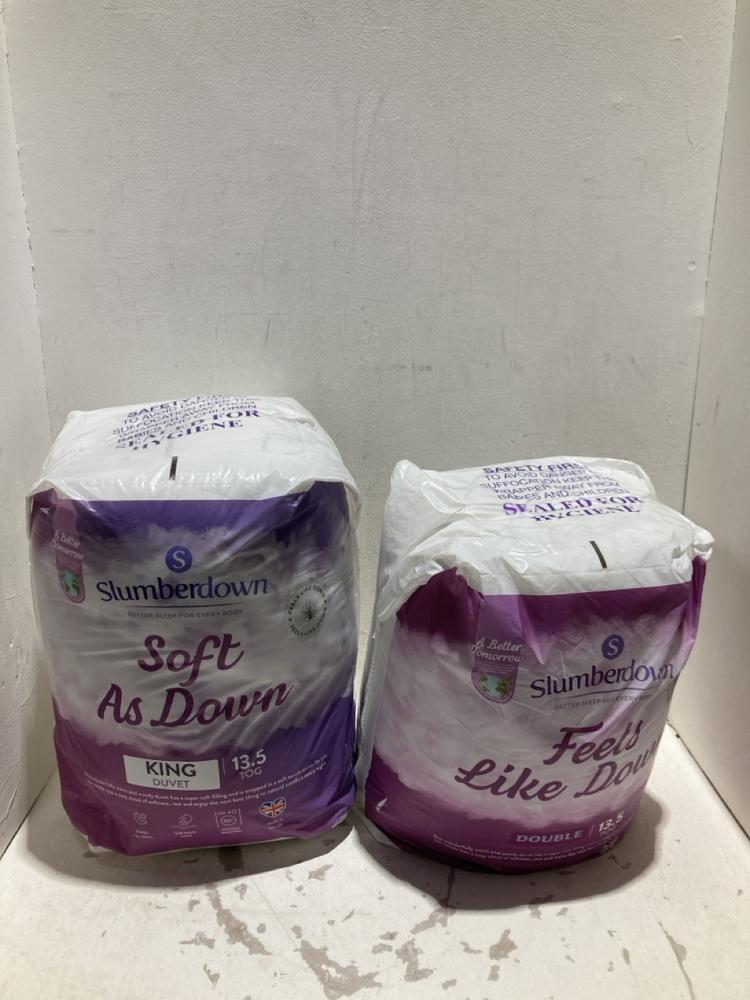 Lot 1152  
            Birmingham SR108 - Parcel Delivery Only 

                
2 X ITEMS TO INCLUDE SLUMBERDOWN KING DUVET