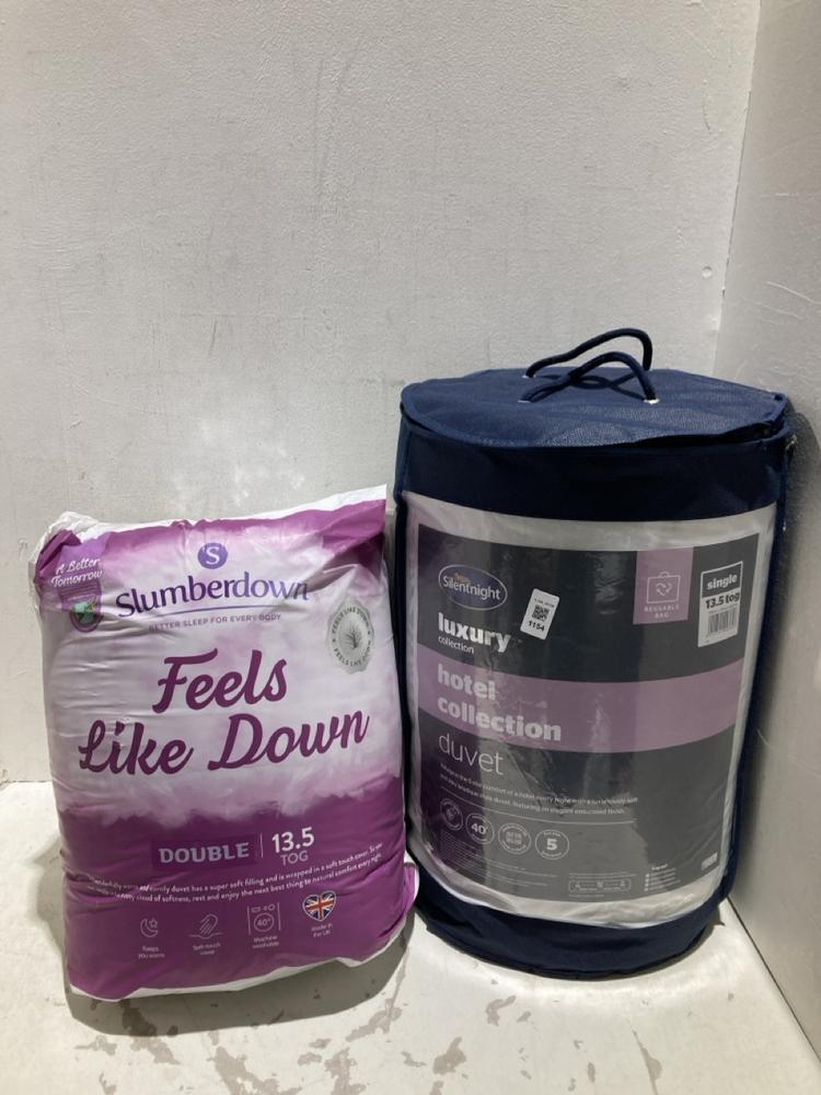 Lot 1154  
            Birmingham SR108 - Parcel Delivery Only 

                
2 X ITEMS TO INCLUDE SILENTNIGHT HOTEL COLLECTION DUVET