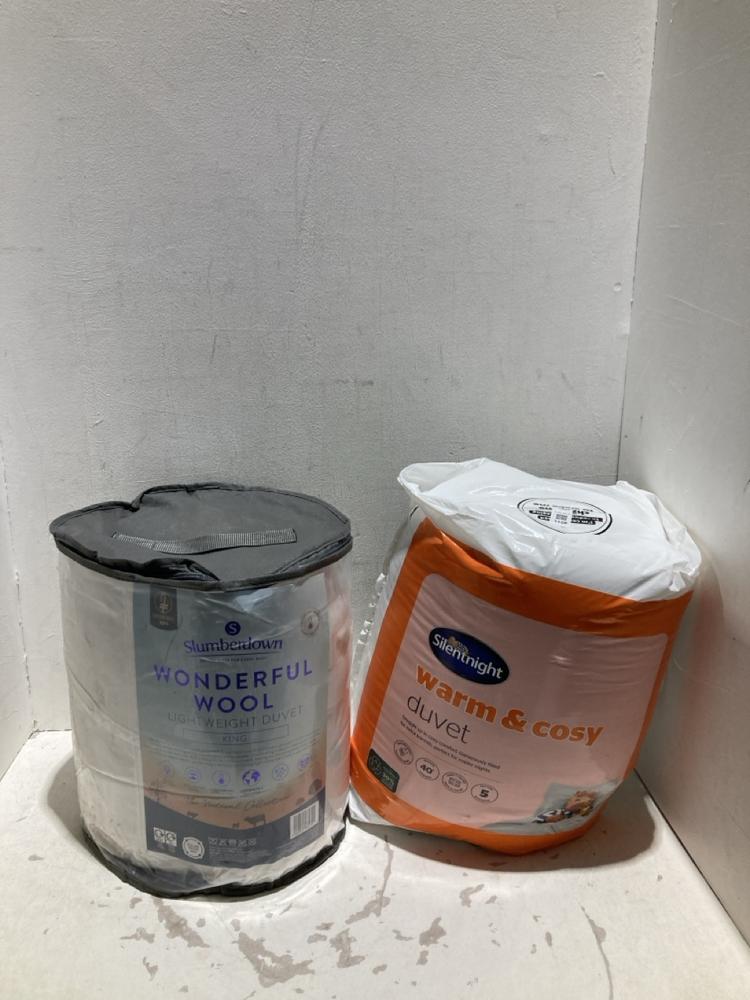 Lot 1156  
            Birmingham SR108 - Parcel Delivery Only 

                
2 X ITEMS TO INCLUDE SILENTNIGHT WARM AND COSY DUVET