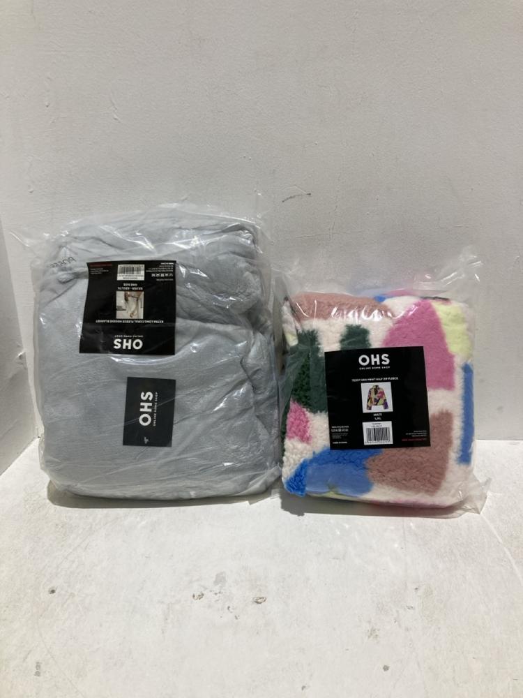 Lot 1191  
            Birmingham SR108 - Parcel Delivery Only 

                
BOX OF ITEMS TO INCLUDE OHS TEDDY GEO PRINT HALF ZIP FLEECE SIZE L/XL