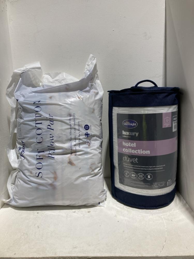 Lot 1198  
            Birmingham SR108 - Parcel Delivery Only 

                
2 X ITEMS TO INCLUDE SILENTNIGHT LUXURY HOTEL COLLECTION DUVET