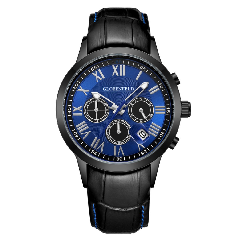 Lot 11  
            Birmingham SR108 - Parcel Delivery Only 

                
GLOBENFELD ROMAN CHRONO BLUE WATCH SKU CODE: GF0013
