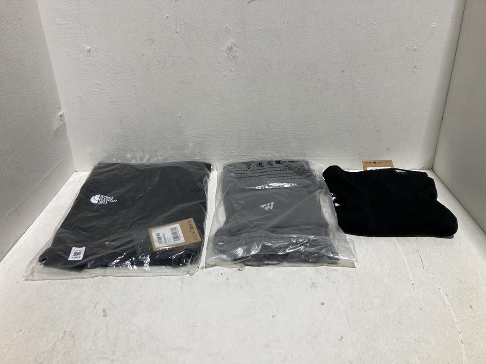 Lot 1201  
            Birmingham SR108 - Parcel Delivery Only 

                
3 X ITEMS TO INCLUDE THE NORTH FACE T SHIRT BLACK SIZE S