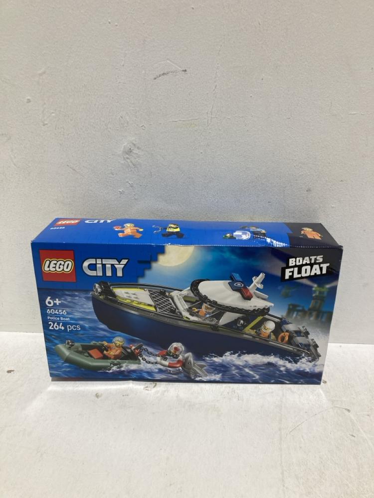 Lot 1211  
            Birmingham SR108 - Parcel Delivery Only 

                
LEGO CITY POLICE BOAT MODEL NO-60456