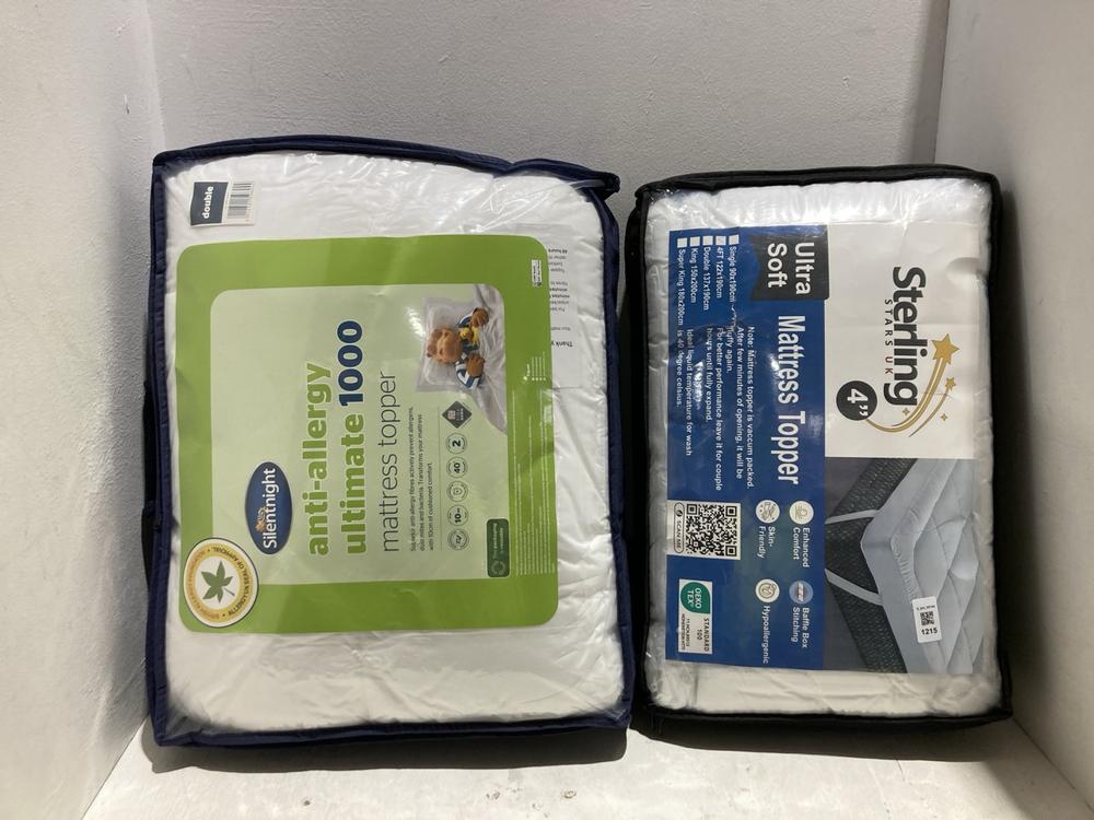 Lot 1215  
            Birmingham SR108 - Parcel Delivery Only 

                
2 X ITEMS TO INCLUDE STERLING STARS UK MATTRESS TOPPER ULTRA SOFT