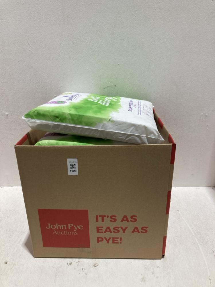 Lot 1229  
            Birmingham SR108 - Parcel Delivery Only 

                
BOX OF ITEMS TO INCLUDE SLUMBERDOWN ANTI ALLERGY PILLOW PROTECT 2 PACK