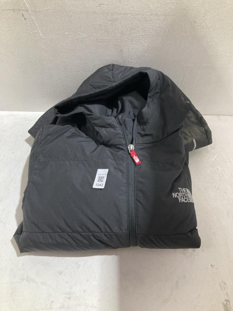 Lot 1243  
            Birmingham SR108 - Parcel Delivery Only 

                
THE NORTH FACE BOYS BLACK PUFFER COAT XL 14/16YRS
