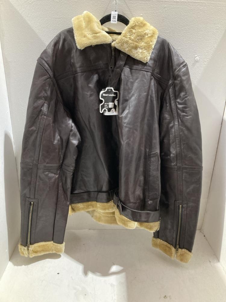 Lot 1256  
            Birmingham SR108 - Parcel Delivery Only 

                
AMRONX THRED STUDIO LEATHER JACKET 4XL
