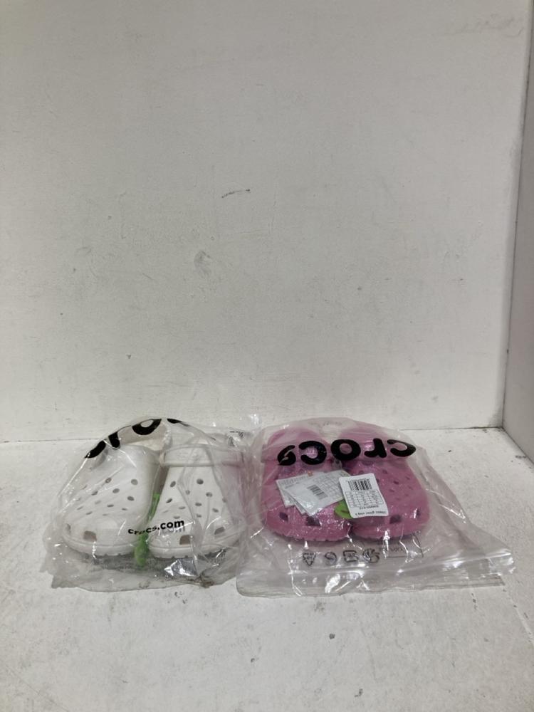Lot 1295  
            Birmingham SR108 - Parcel Delivery Only 

                
BOX OF CROCS TO INCLUDE WHITE CROCS SIZE UK M4/W5