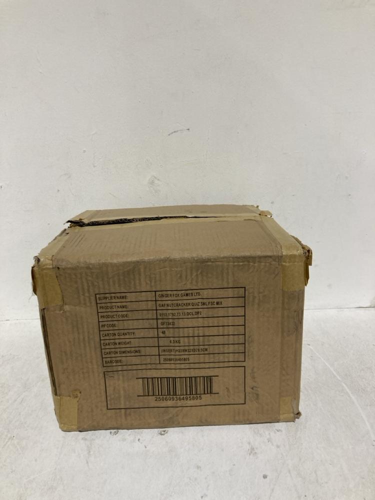 Lot 147  
            Birmingham SR108 - Parcel Delivery Only 

                
4 X THE NUTCRACKER CHRISTMAS QUIZ 6 PACK