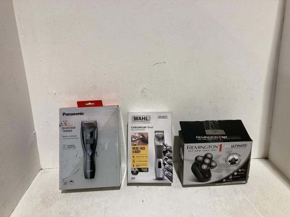 Lot 187  
            Birmingham SR108 - Parcel Delivery Only 

                
3 X ITEMS TO INCLUDE REMINGTON HEAD SHAVER