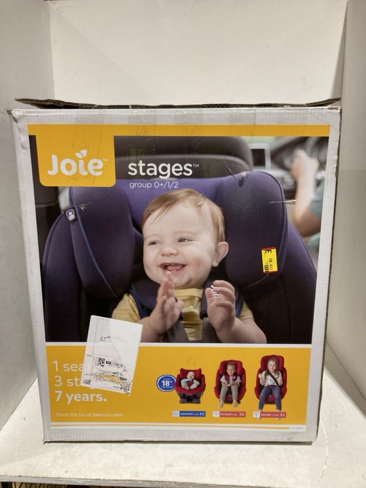 Lot 191  
            Birmingham SR108 - Parcel Delivery Only 

                
JOIE STAGES CAR SEAT 0+/12