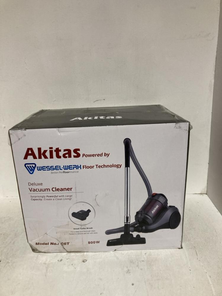 Lot 200  
            Birmingham SR108 - Parcel Delivery Only 

                
AKITAS DELUXE VACUUM CLEANER 800W