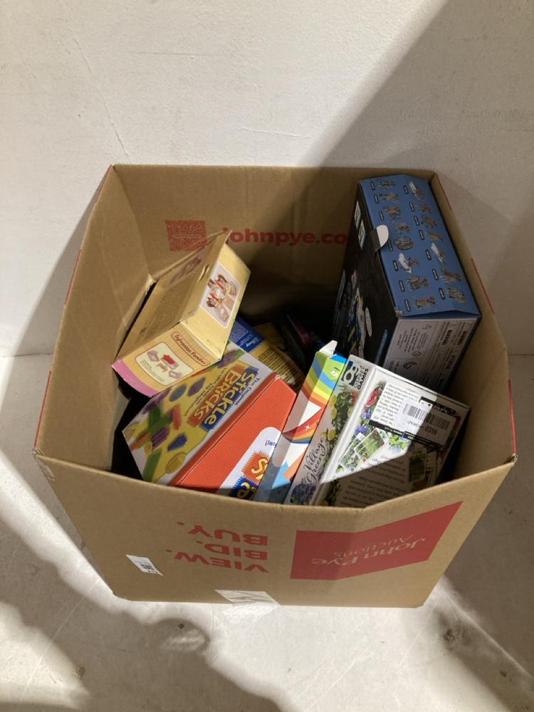 Lot 212  
            Birmingham SR108 - Parcel Delivery Only 

                
BOX OF ITEMS TO INCLUDE SYLVANIAN FAMILIES 3PCS SUITE 3+